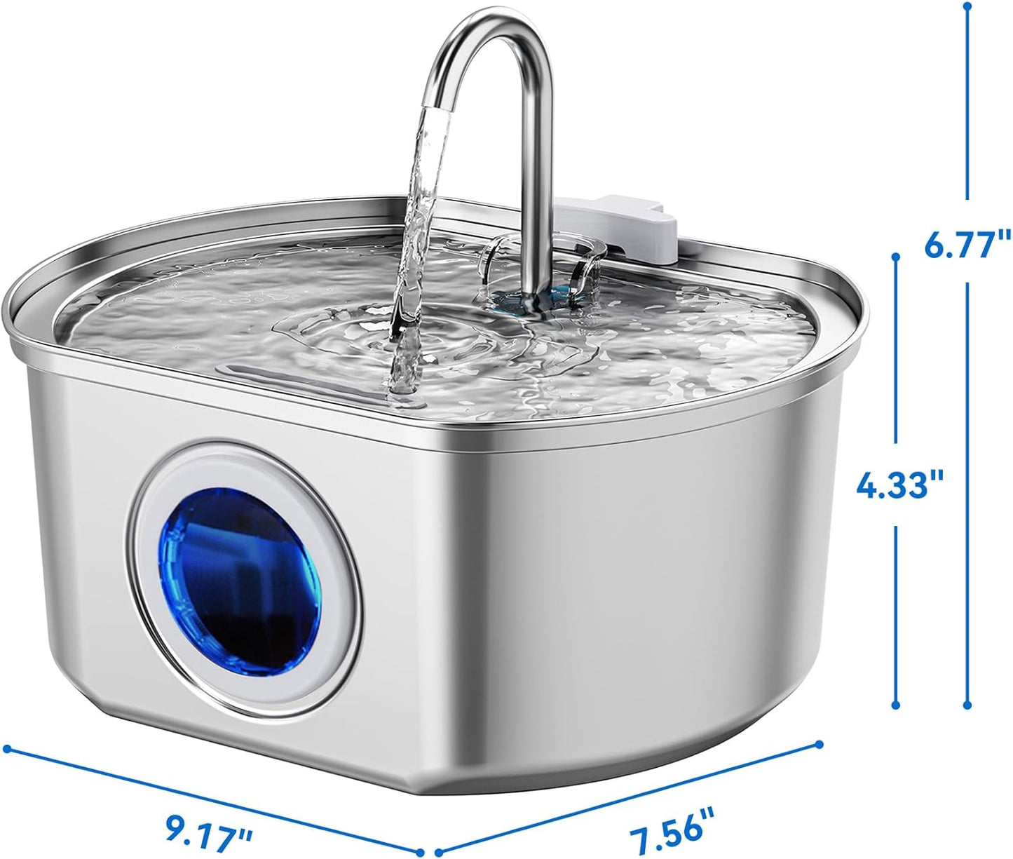 PawfectSnuggle Stainless Steel Water Fountain
