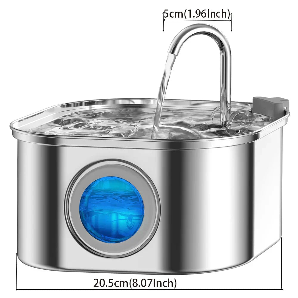 PawfectSnuggle Stainless Steel Water Fountain