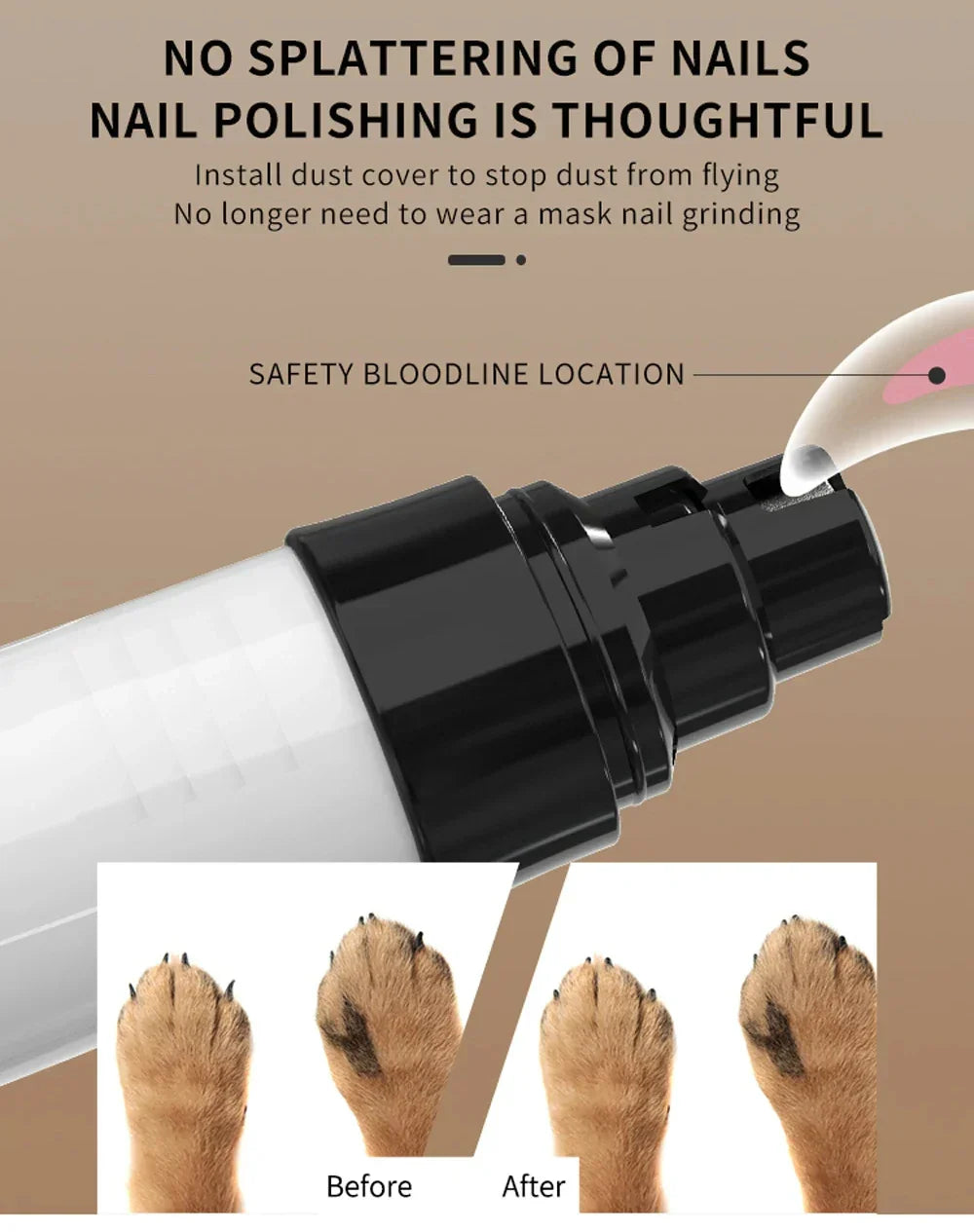 Electric Ultra Nail Grinder for Cat Paws