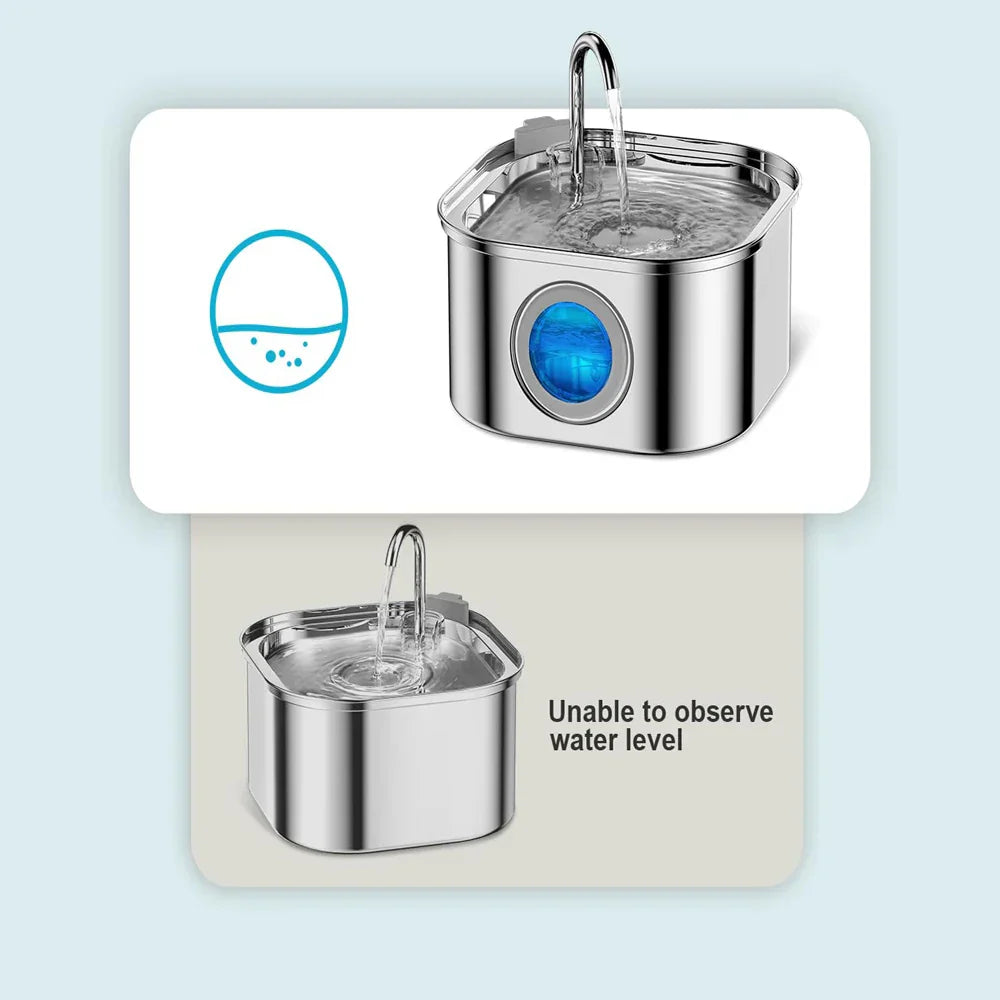 PawfectSnuggle Stainless Steel Water Fountain