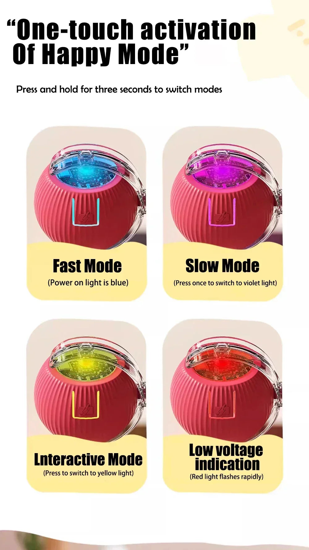 Automatic Rolling Ball Cat Toys