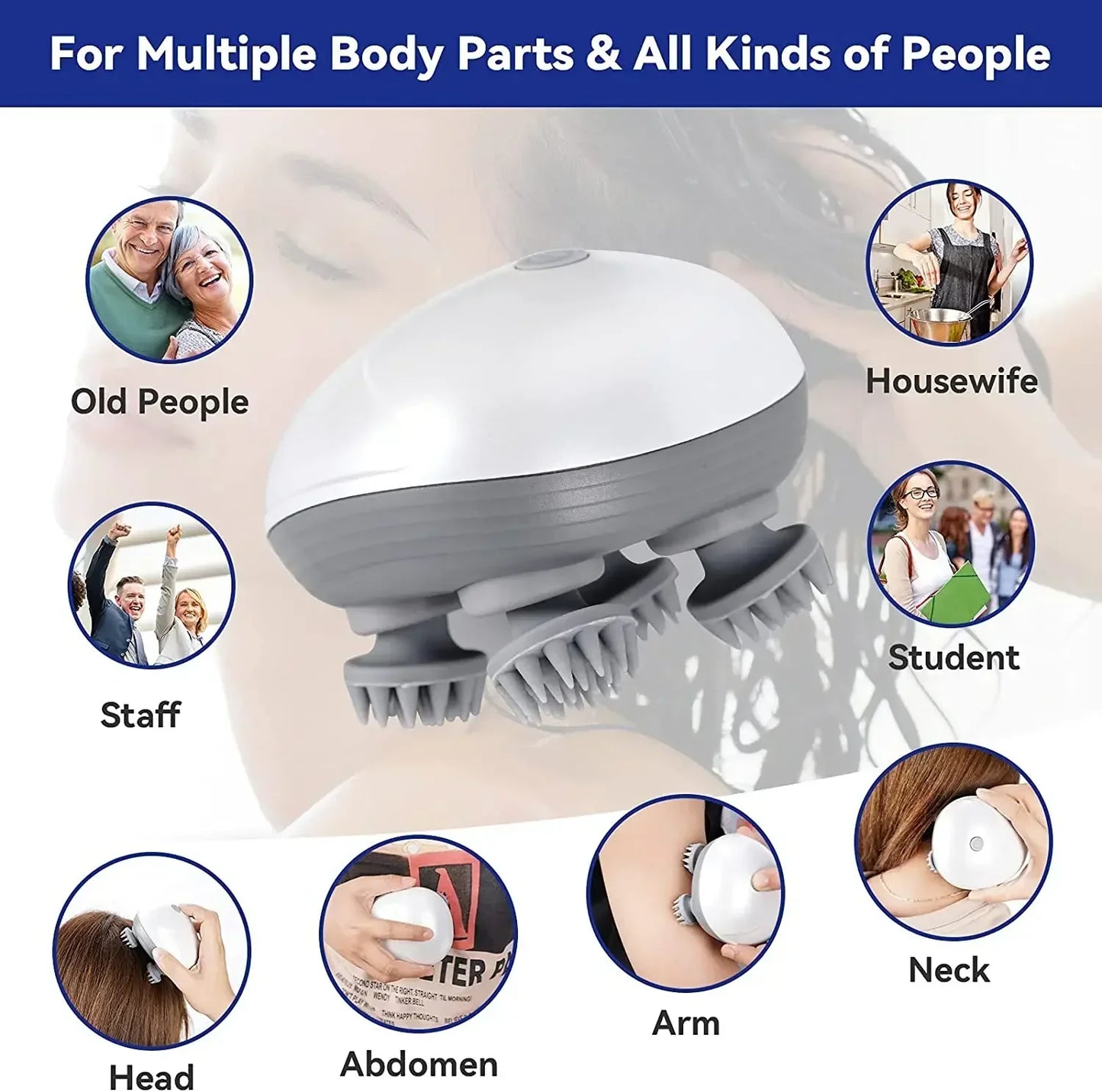 Electric Cat Head Back Massager