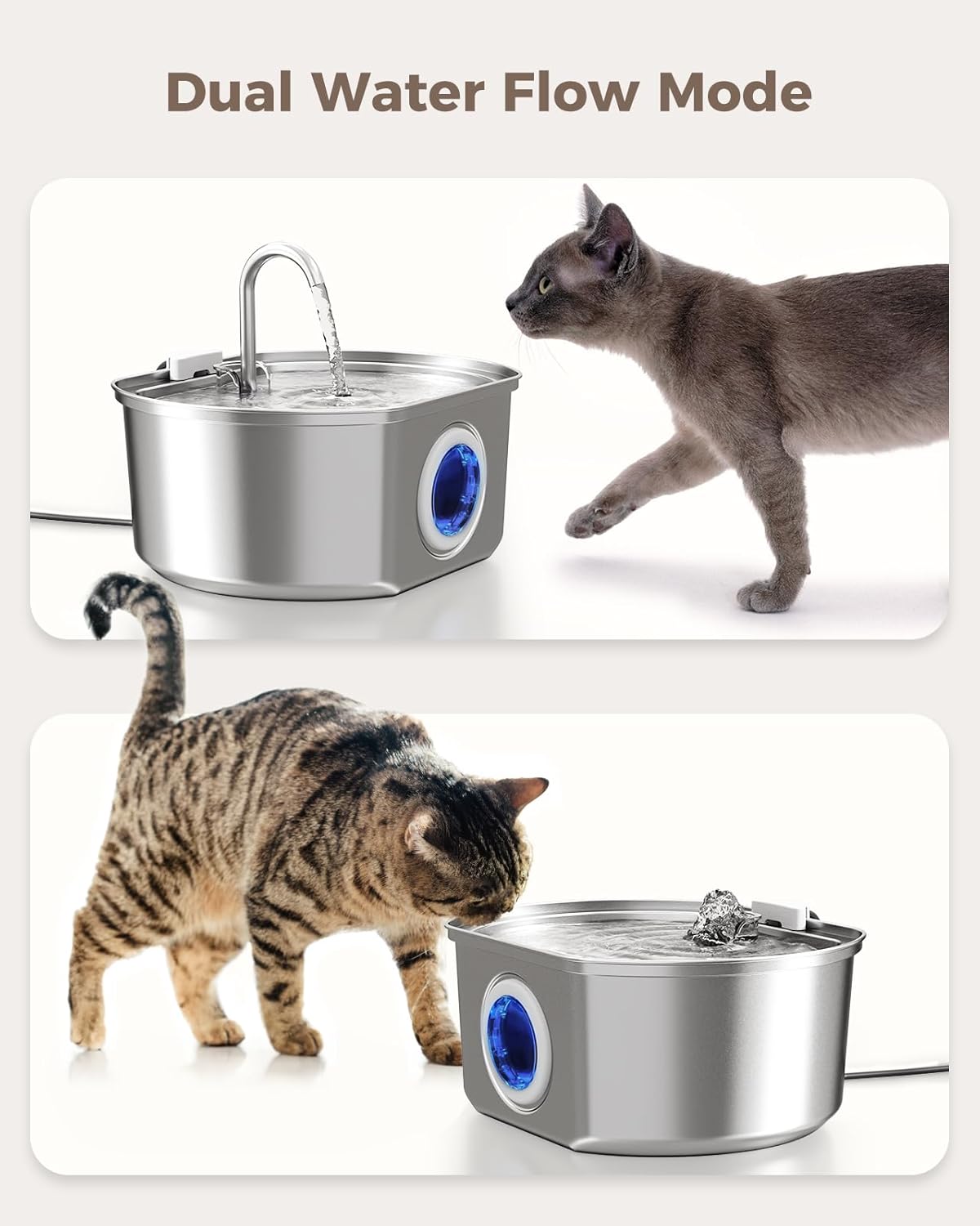 PawfectSnuggle Stainless Steel Water Fountain